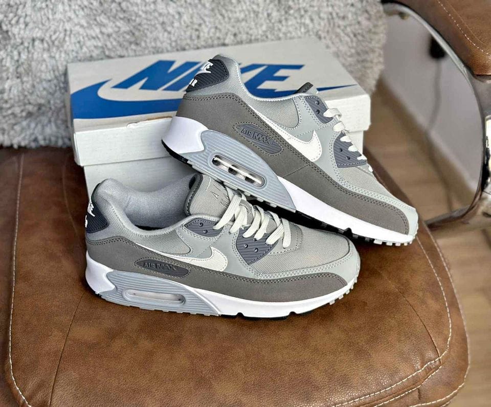 Branded Airmax 90 Grey Running Shoes