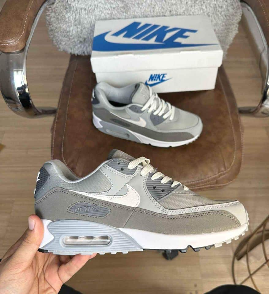 Branded Airmax 90 Grey Running Shoes