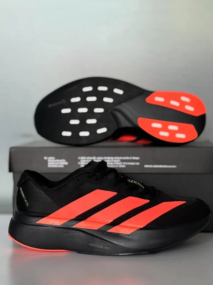 Adizero Evo SL Black Red Running Shoes