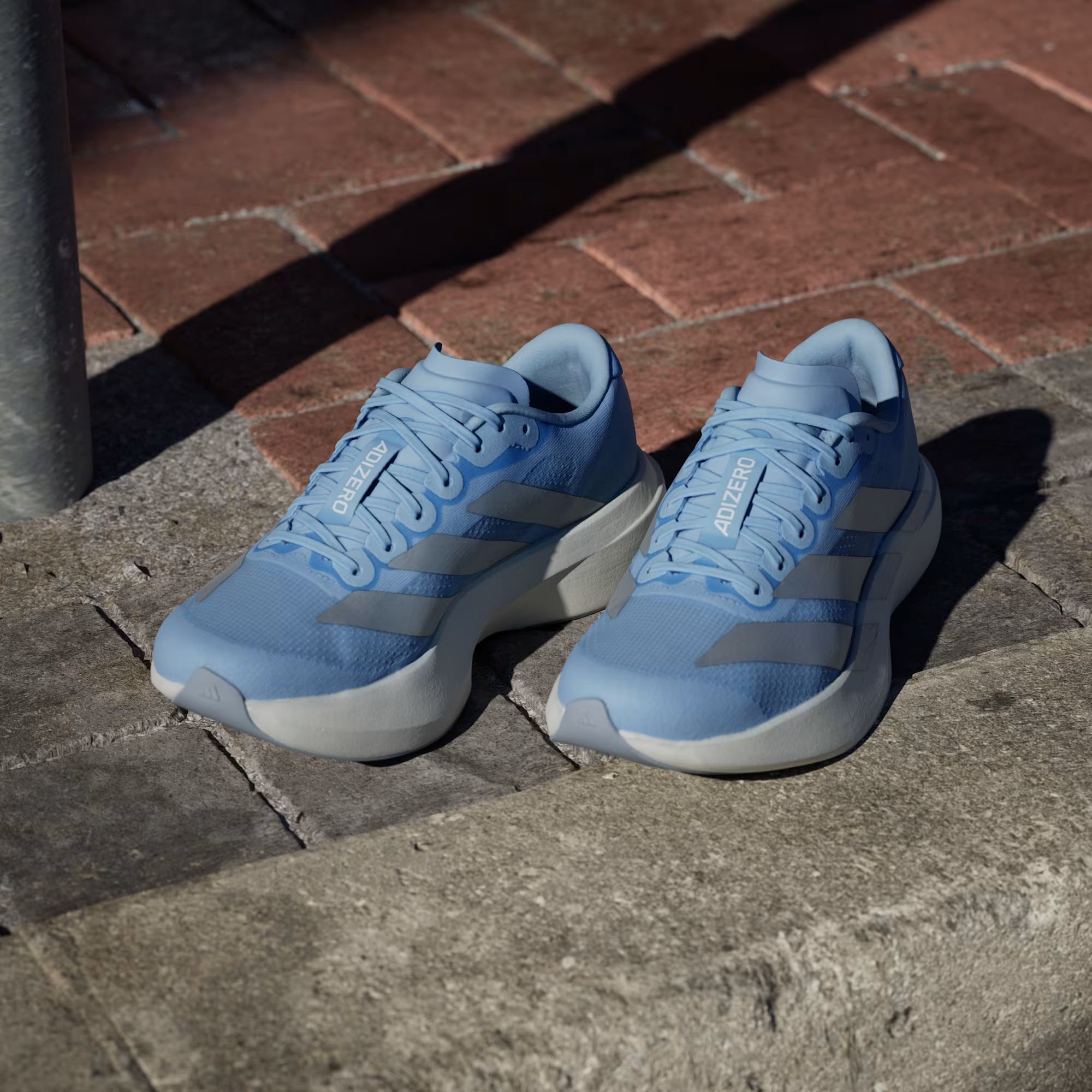 Adidas Adizero Evo SL Glow Blue Running Shoes