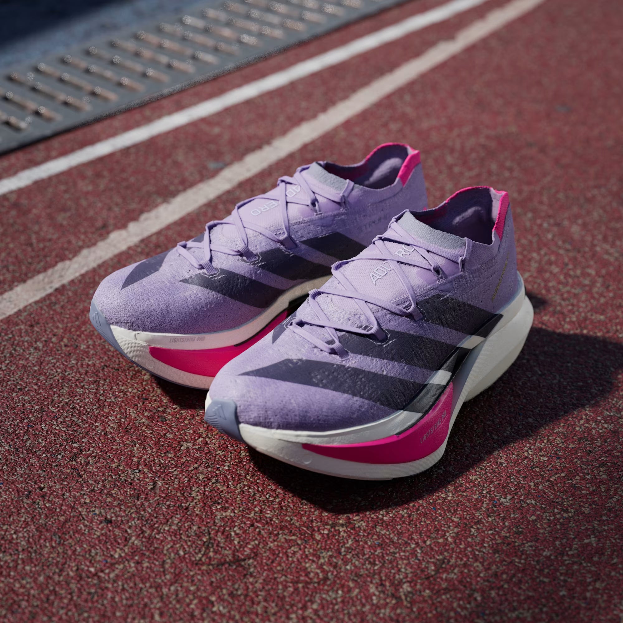 Adidas Adizero Prime X3 Powder Plum Running Shoes