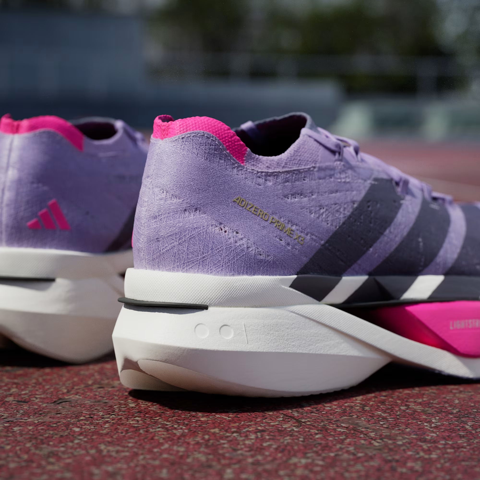 Adidas Adizero Prime X3 Powder Plum Running Shoes