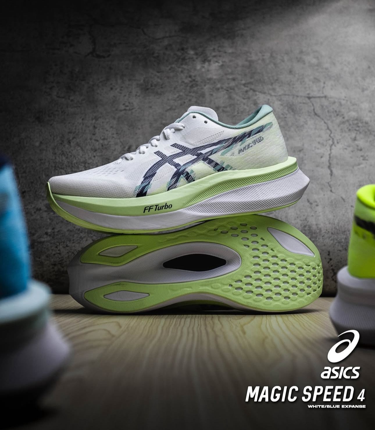 Asics Magic Speed 4 Cream Running Shoes