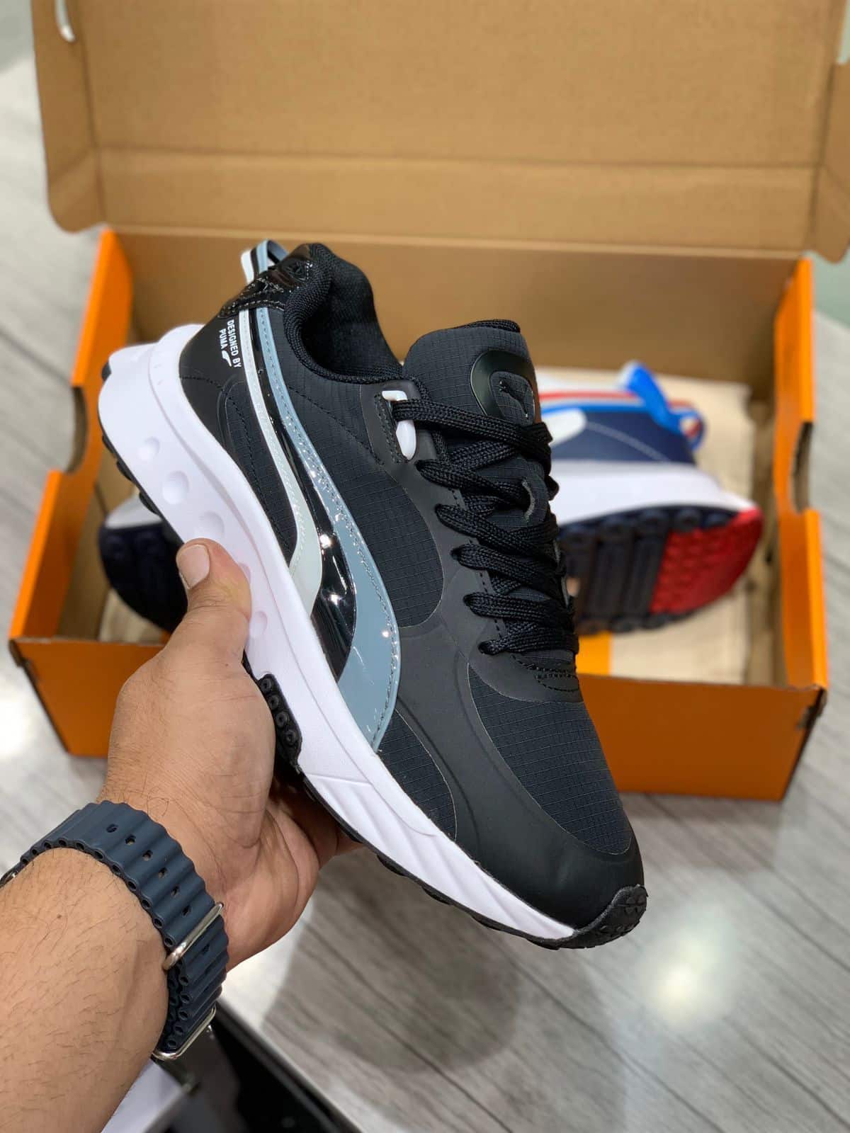 Branded Wild Rider Black White Running Shoes