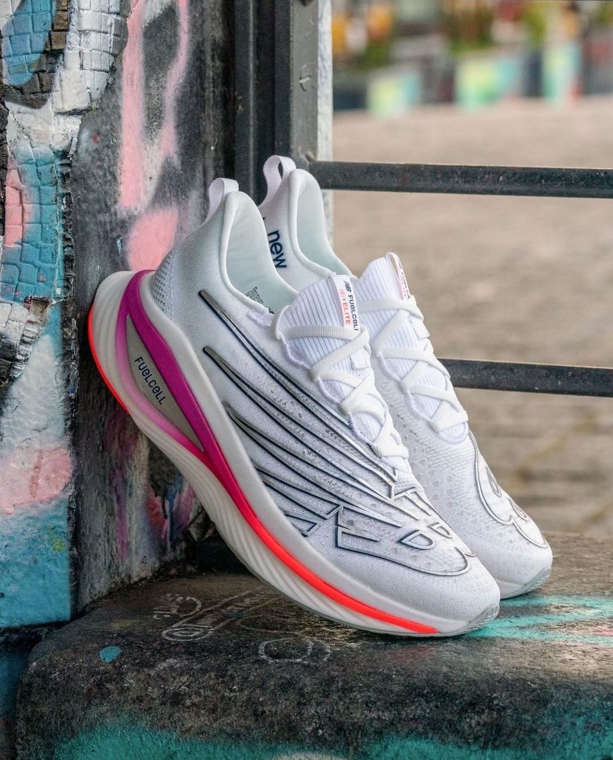 NB FuelCell SuperComp Elite V3 White Running Shoes