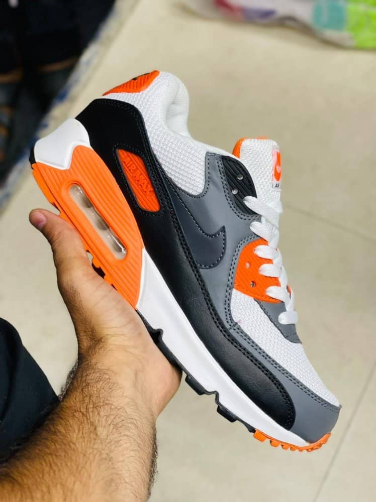 Branded Airmax 90 Orange Running Shoes