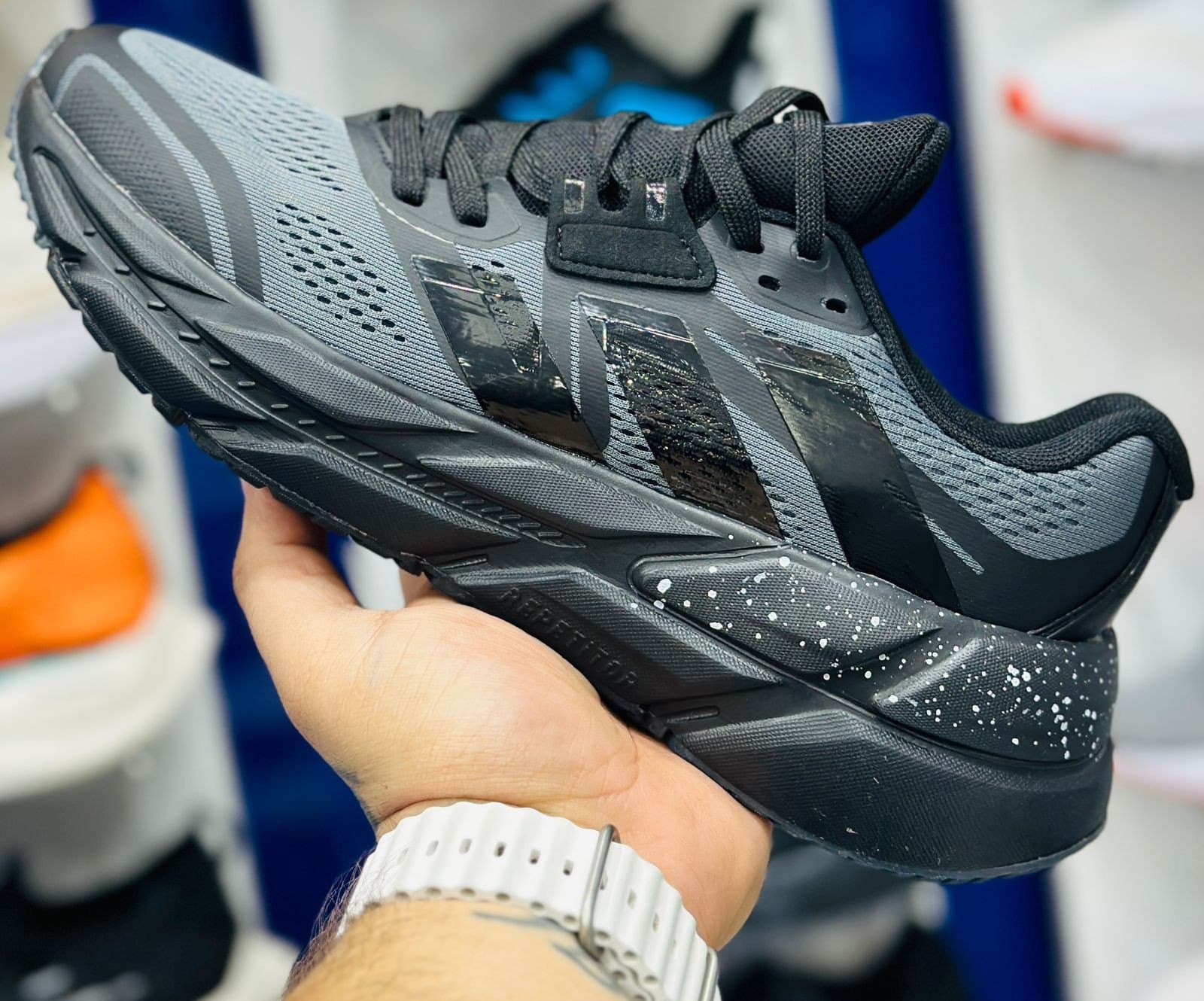 Branded Adistar Black Running Shoes