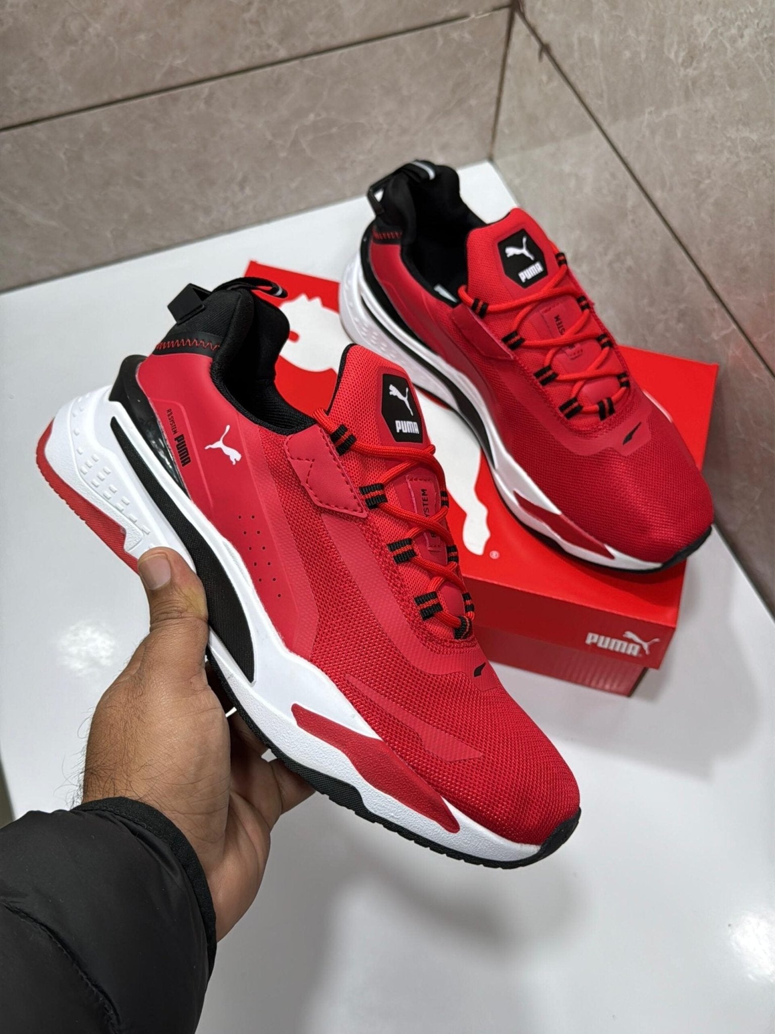 Puma RSX System Red Sneakers