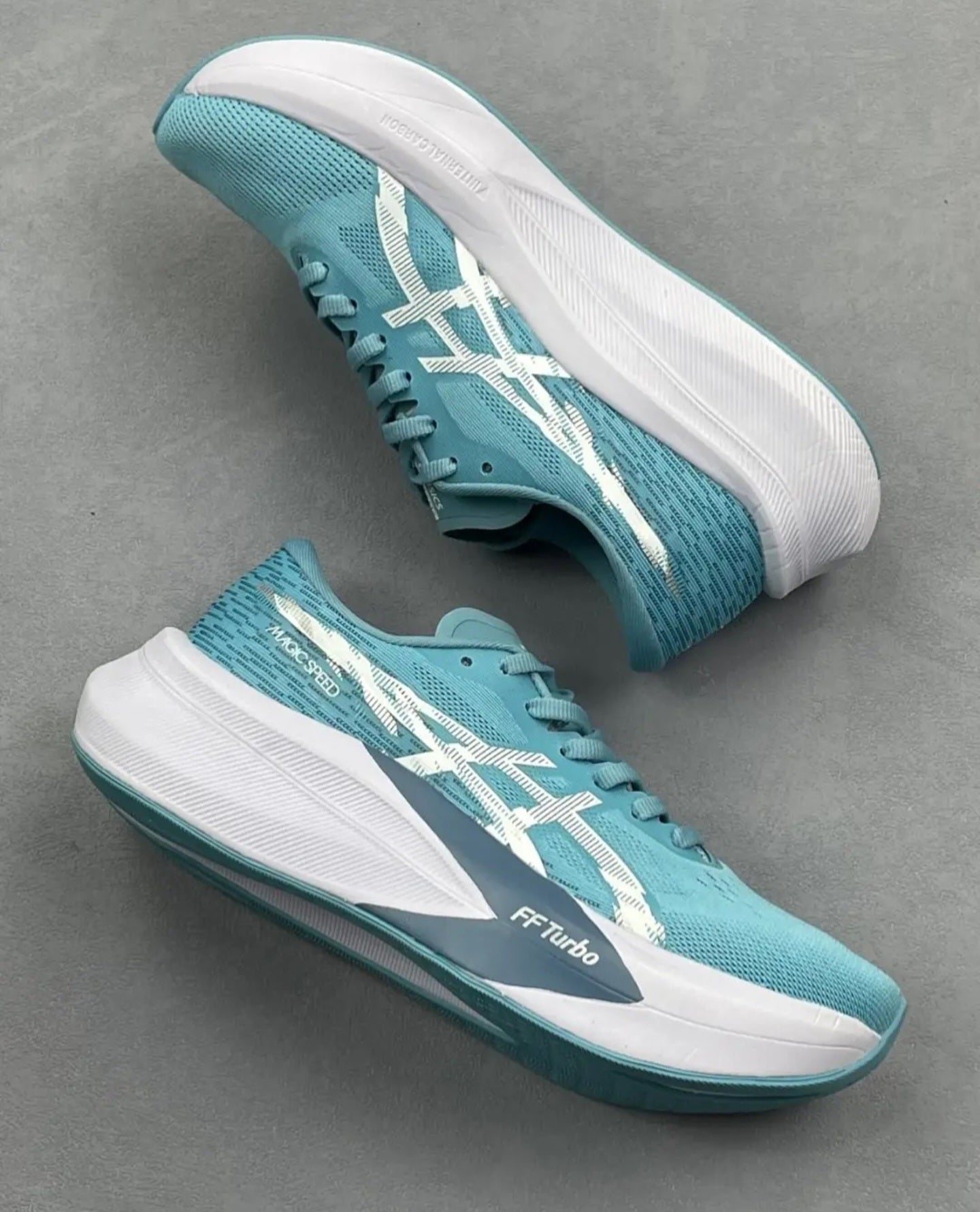 Asics Magic Speed 4 Teal Blue Running Shoes