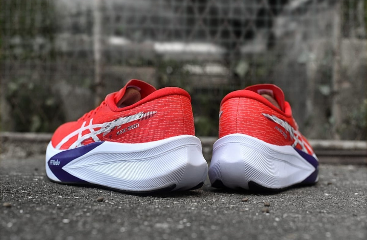 Asics Magic Speed 4 Red Purple Running Shoes
