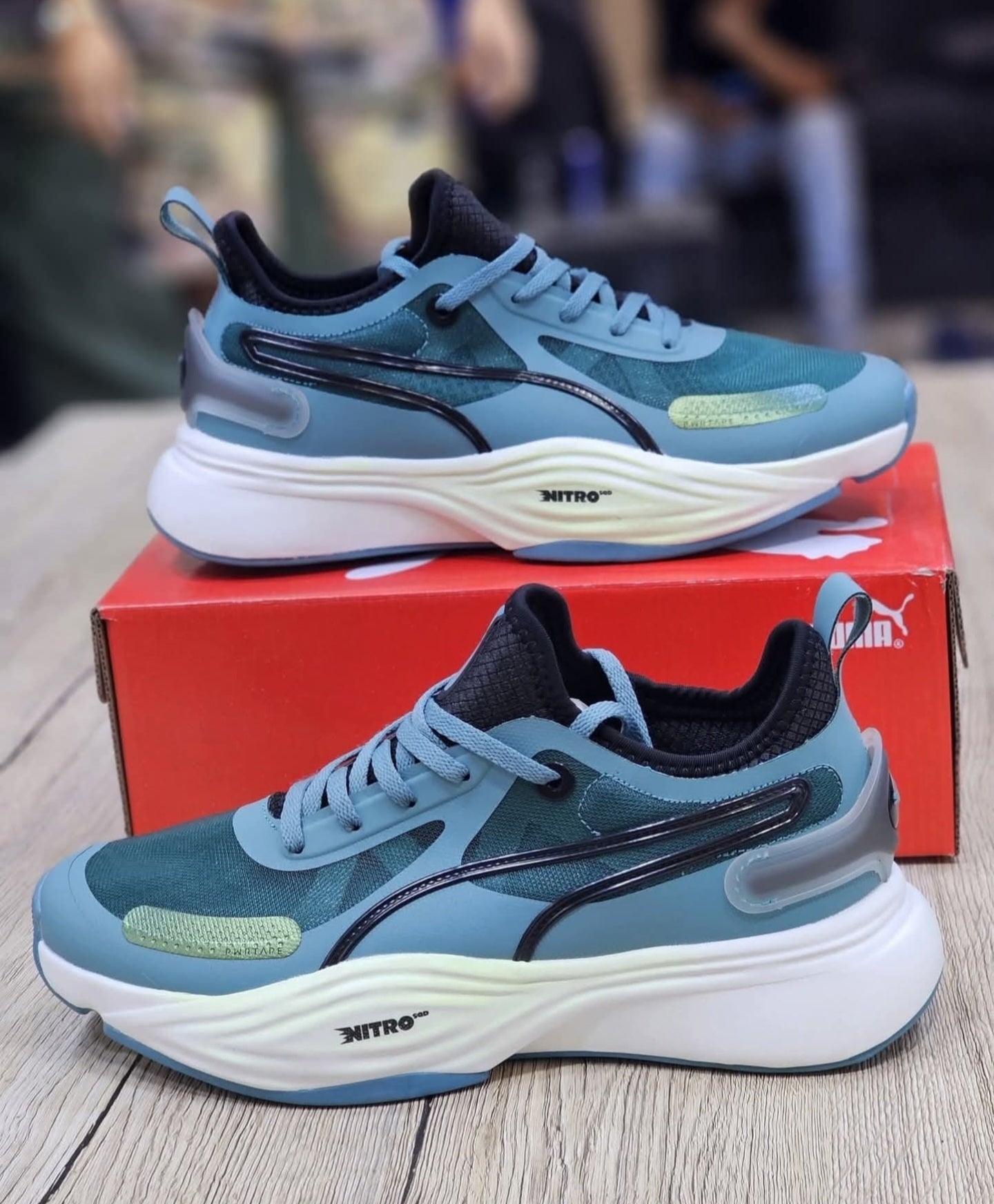 Puma PWR Nitro SQD Blue Running Shoes