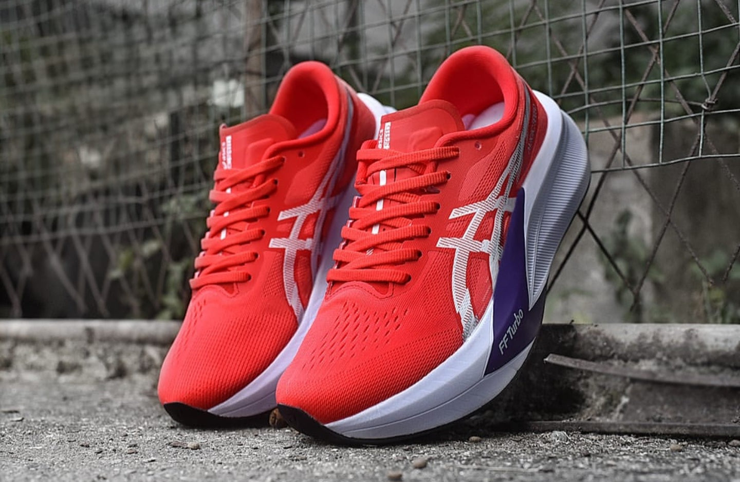Asics Magic Speed 4 Red Purple Running Shoes