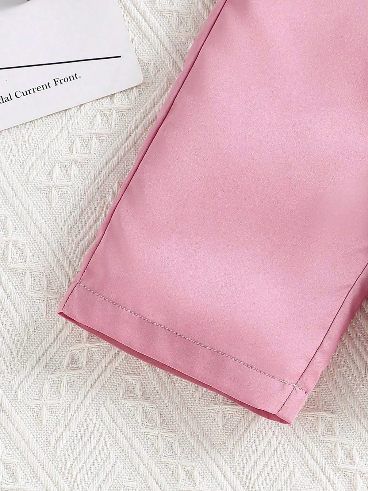Shopesy Girls Pink Top & Pants Set | Kids Stylish Co-Ord Outfit