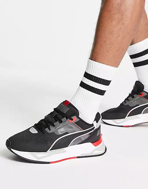 Branded Mirage Sport Black Running Shoes