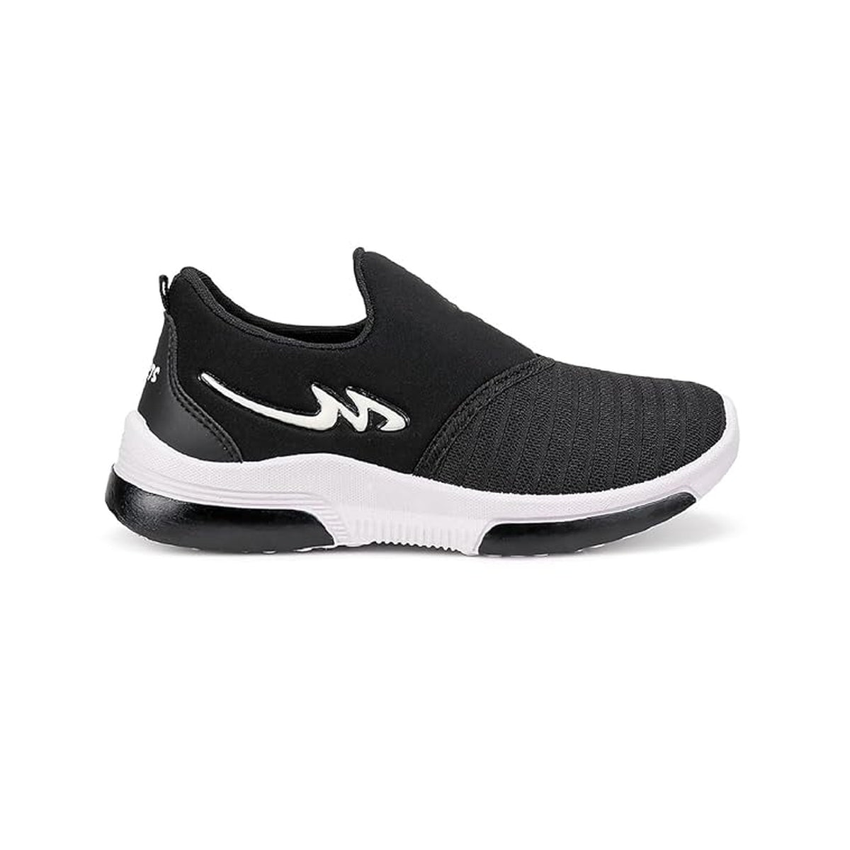 Men's Black Slip-On Walking Shoes