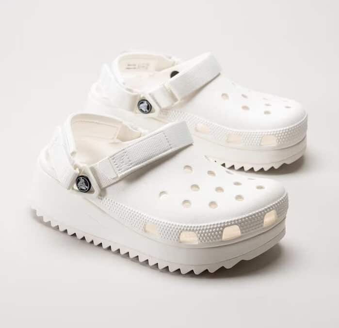 Hiker Full White Clogs