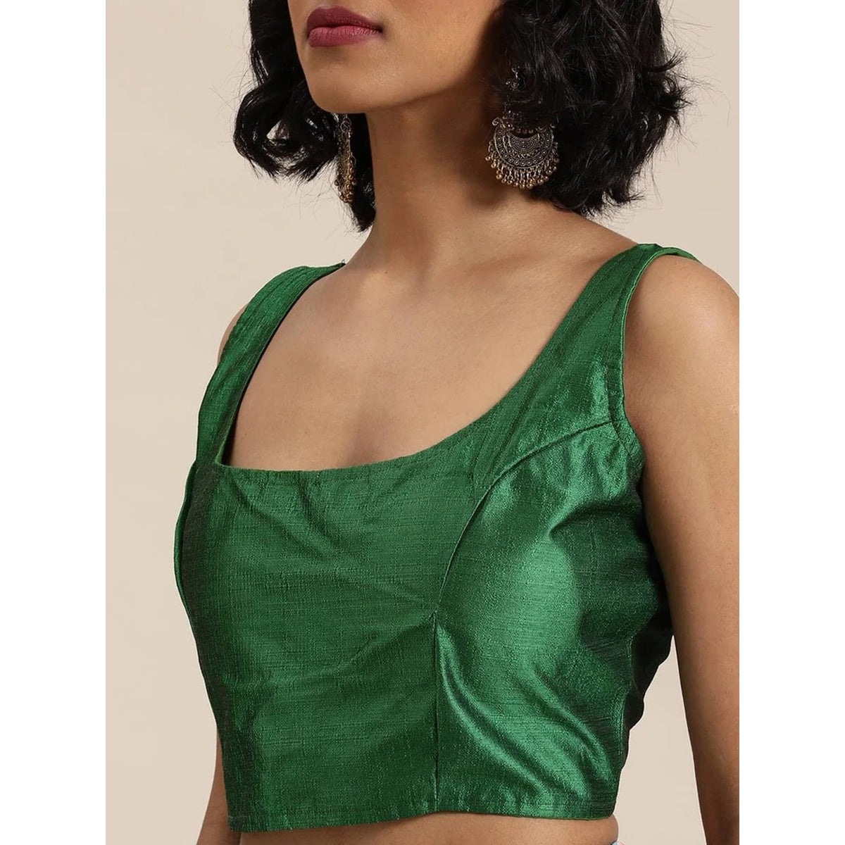 Shopesy Full sequence Light Green Saree with Green Blouse