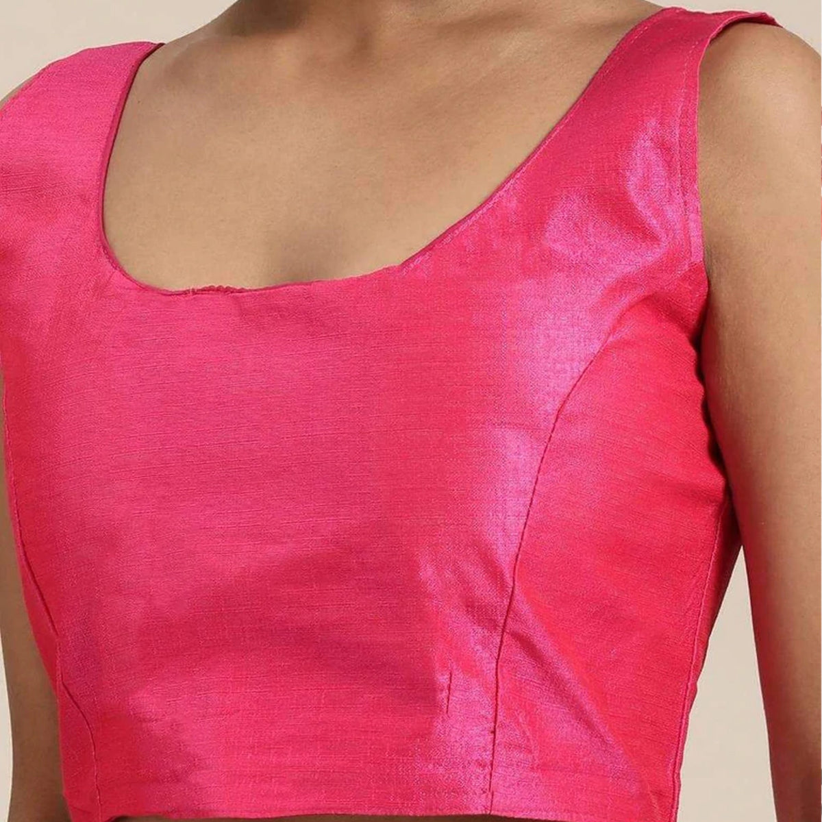 Shopesy Full sequence White Saree with Pink Blouse