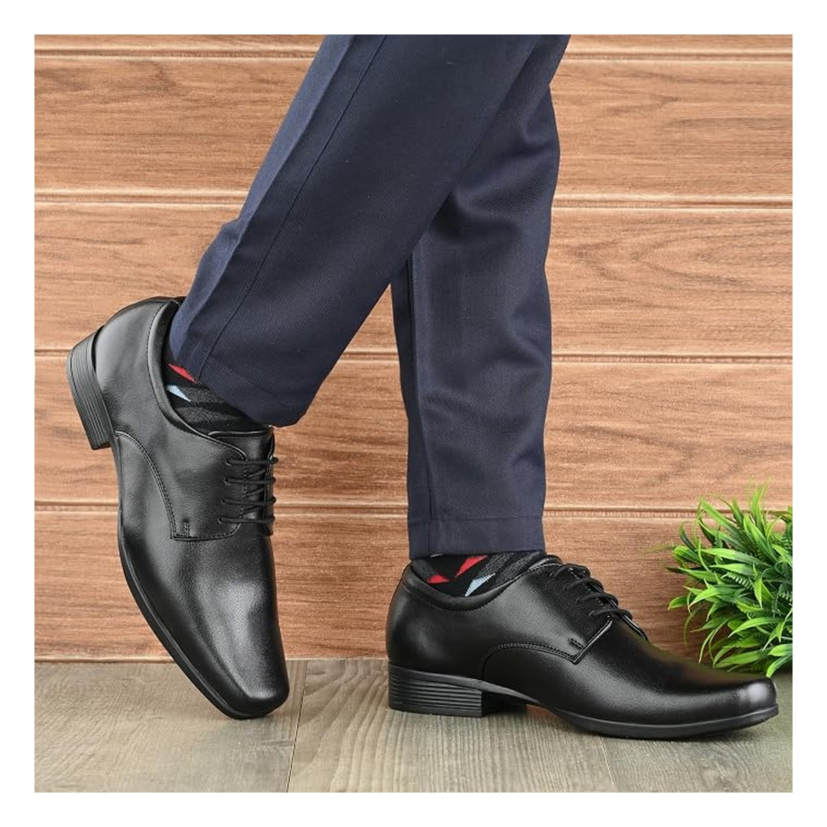 Men's Black Formal Lace-Up Shoes