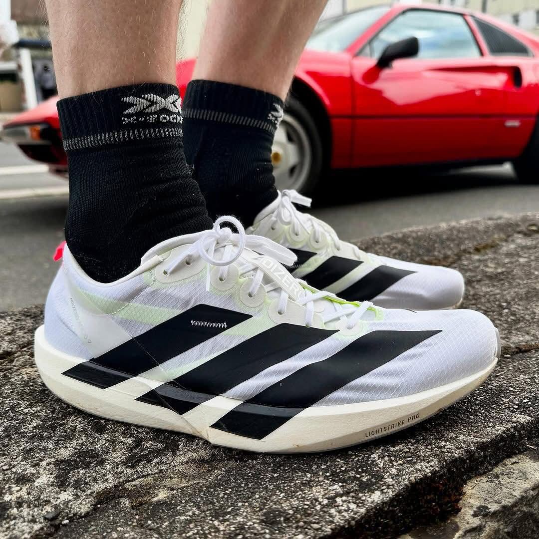 Adidas Adizero Adios 9 White Running Shoes