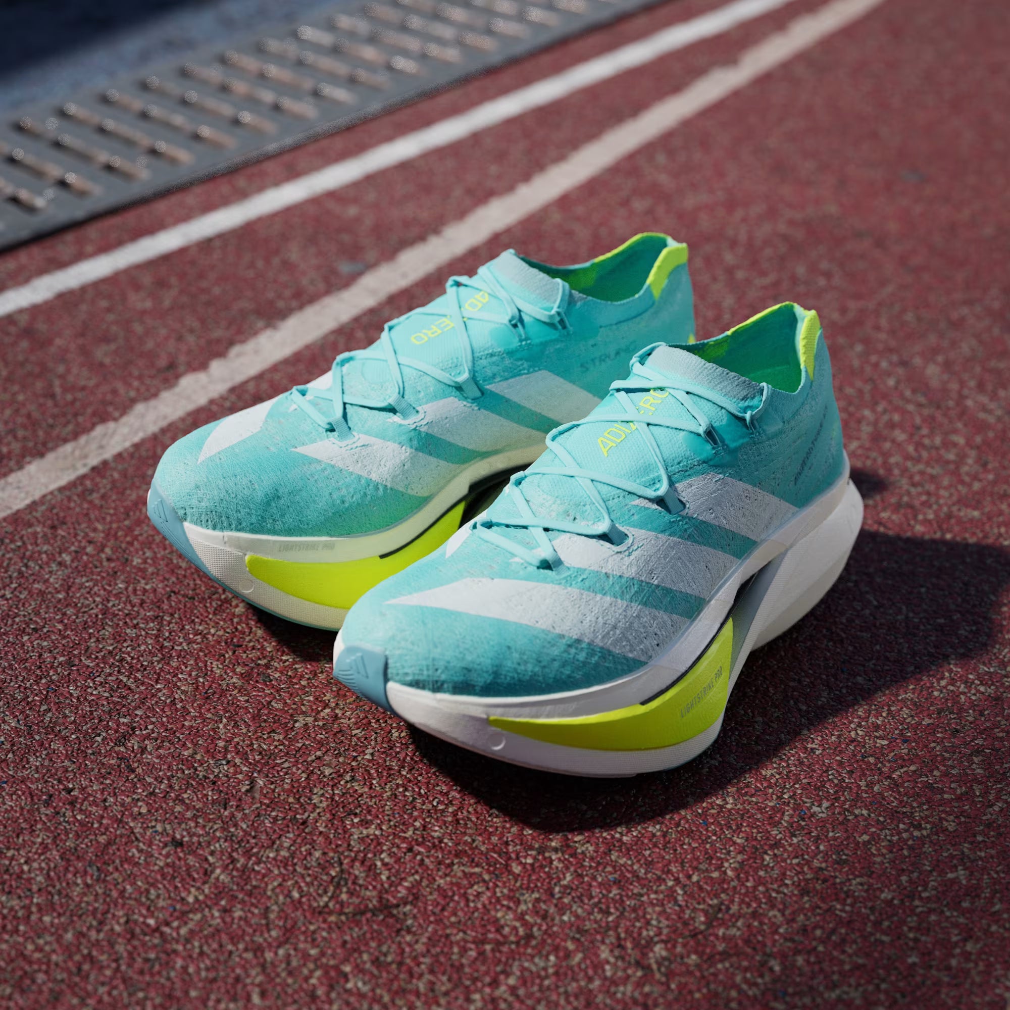 Adidas Adizero Prime X3 Flash Aqua Running Shoes