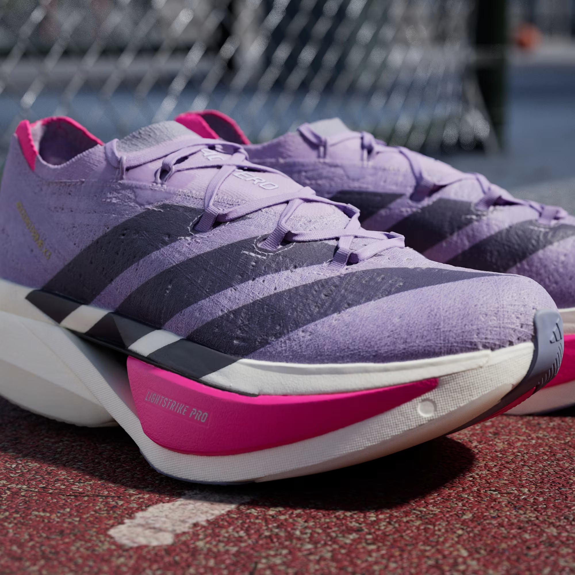 Adidas Adizero Prime X3 Powder Plum Running Shoes