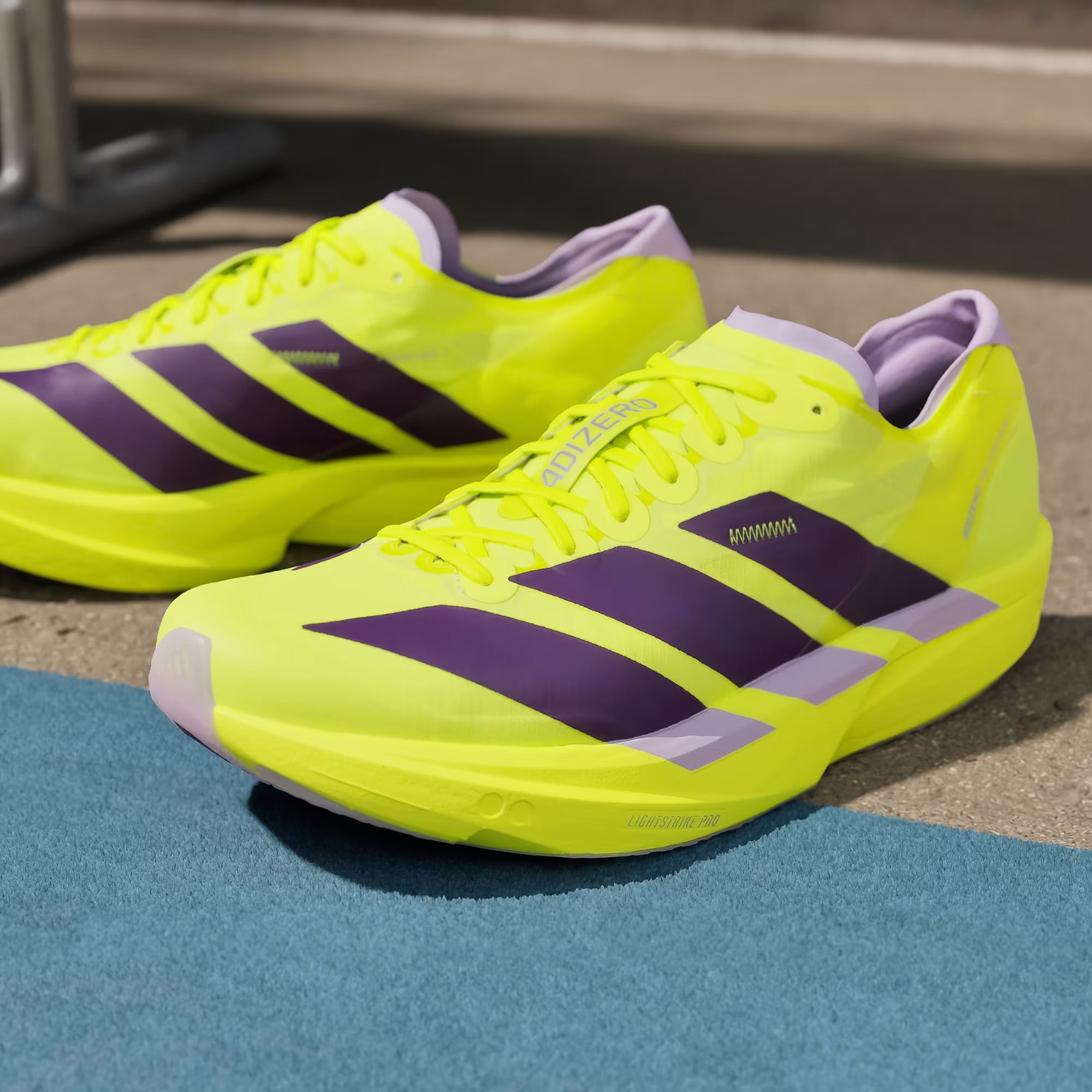 Adidas Adizero Takumi Sen 11 Solar Yellow Running Shoes