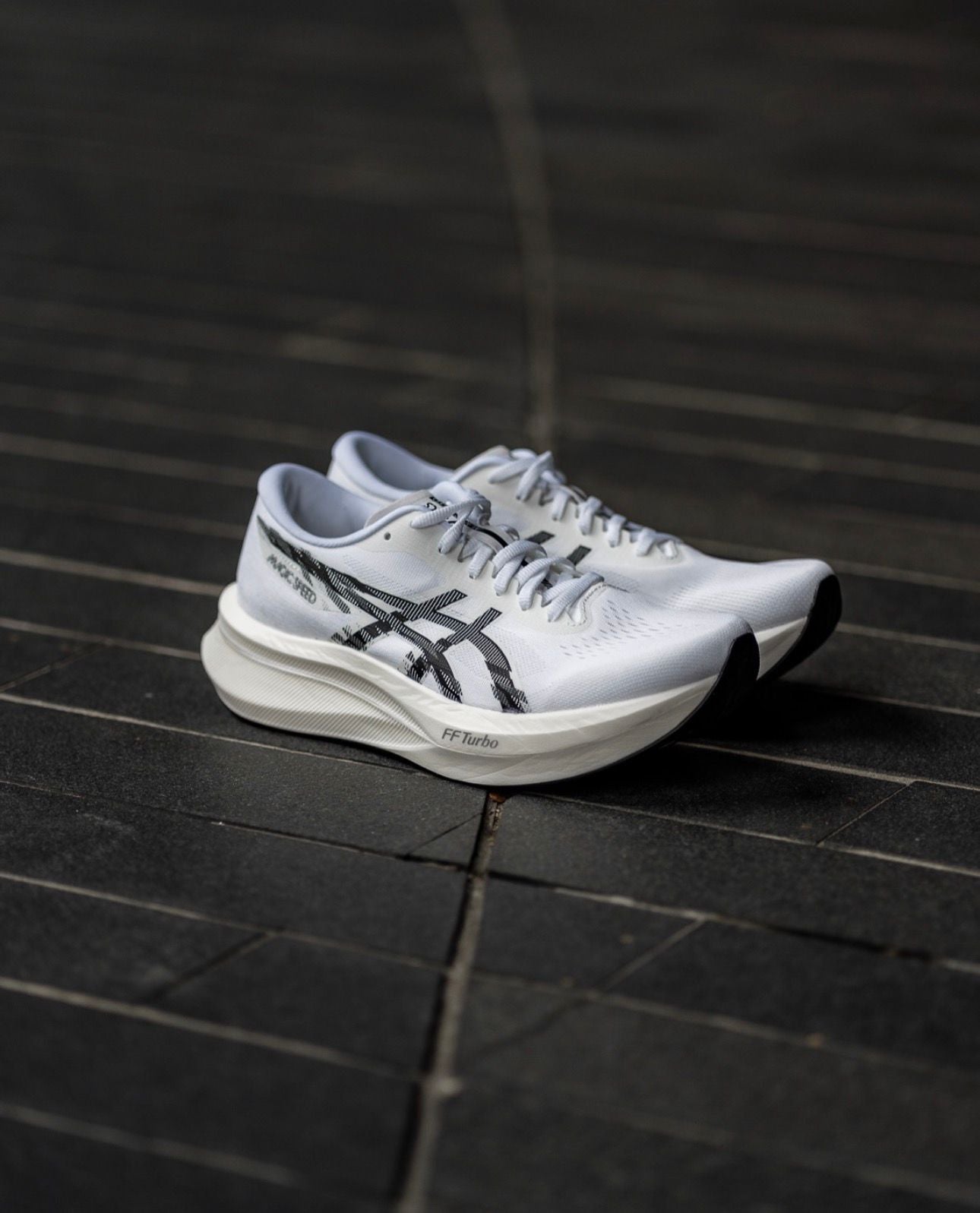 Asics Magic Speed 4 White Running Shoes