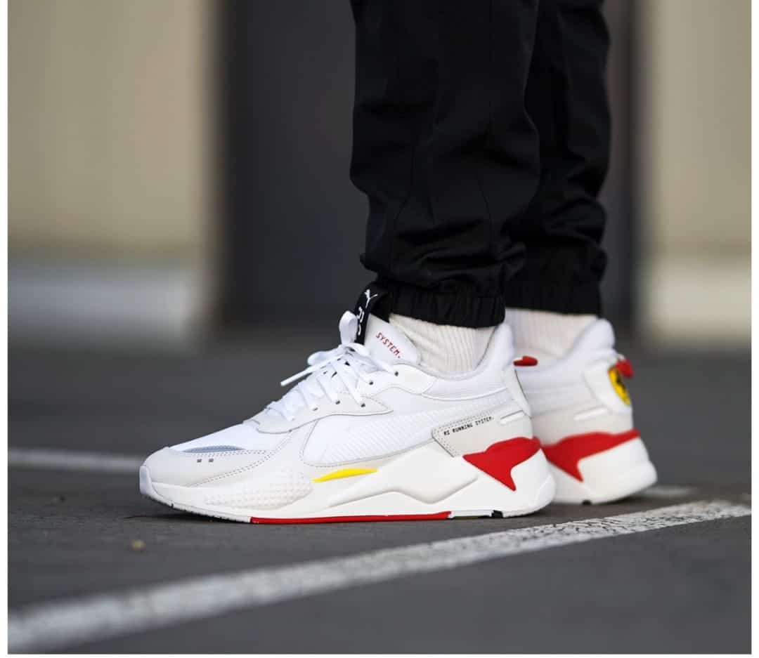 Branded RSX White Sneakers