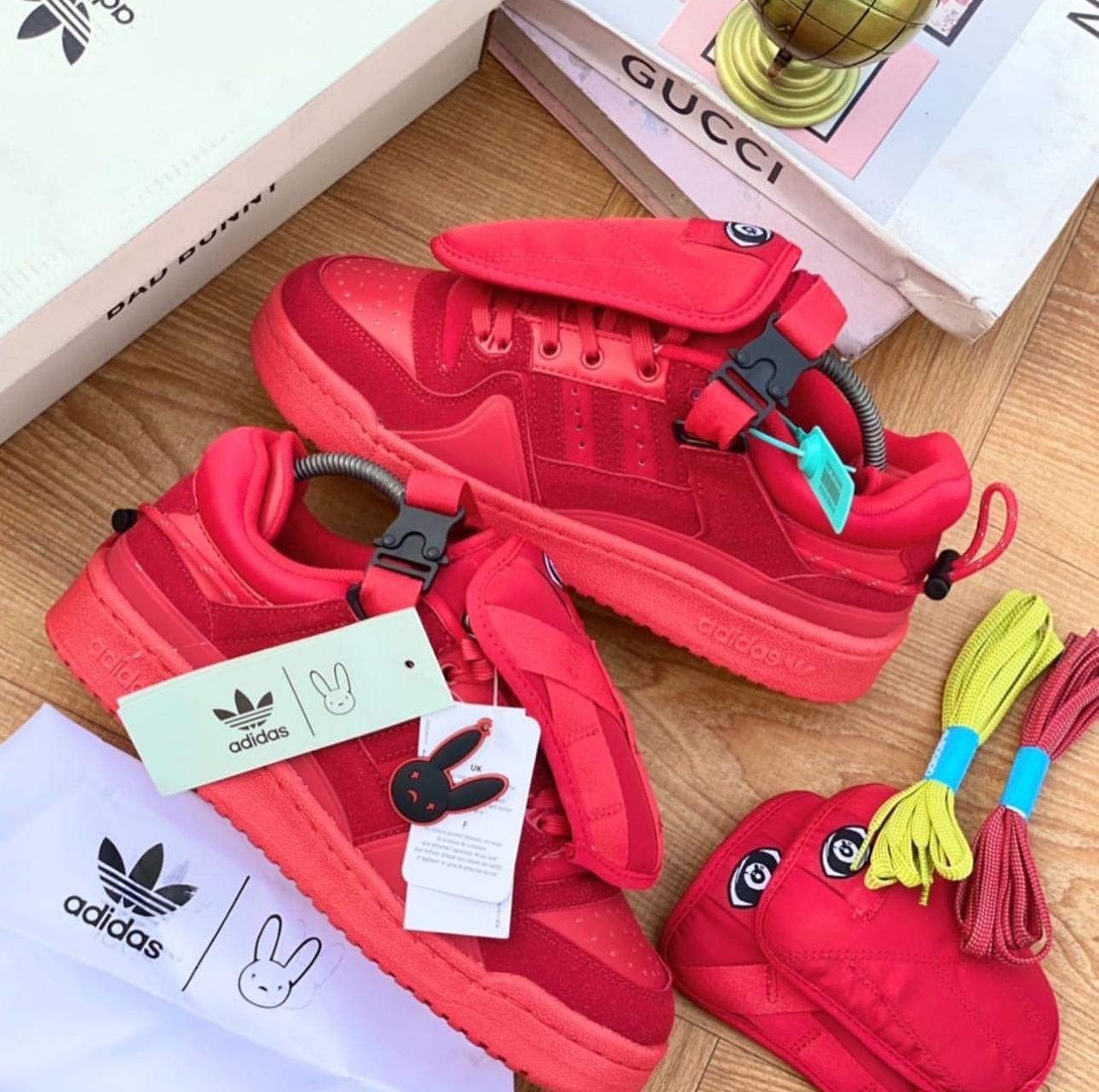 Adidas Bad Bunny Red Sneakers