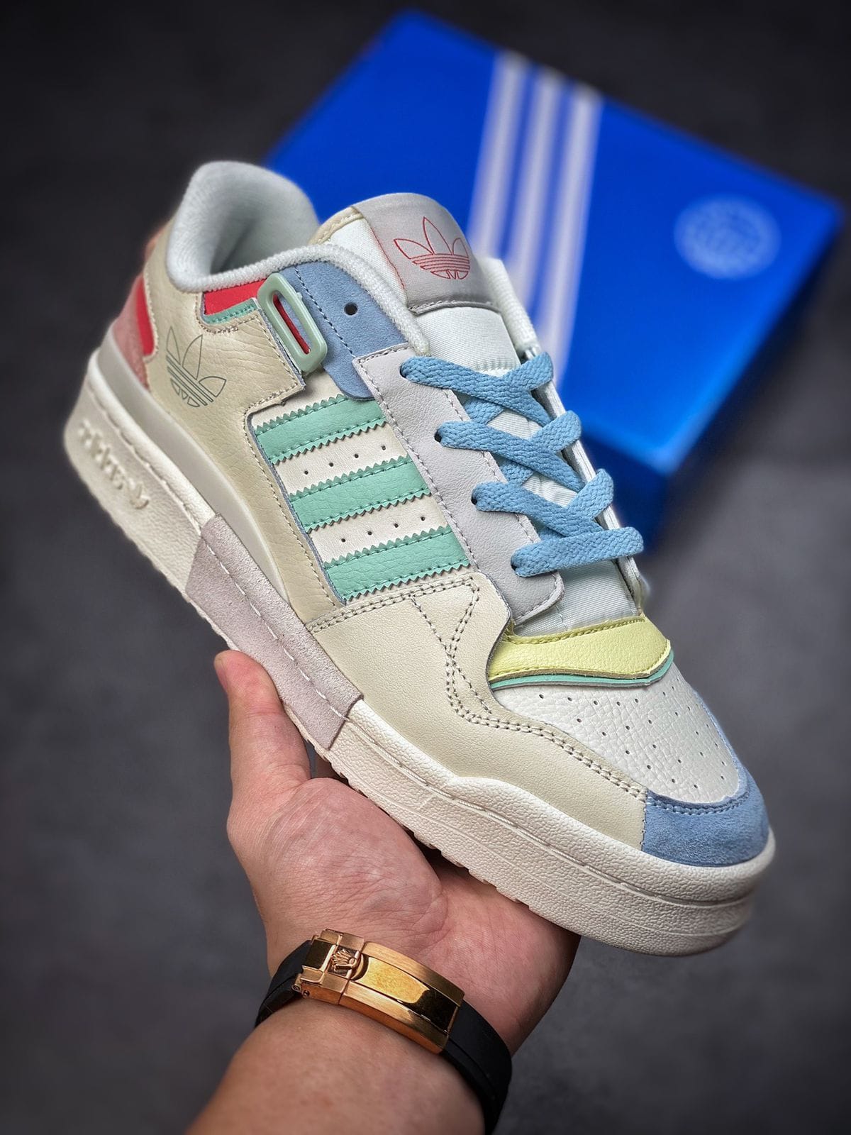 Adidas Forum 84 Cream Sky Low Sneakers