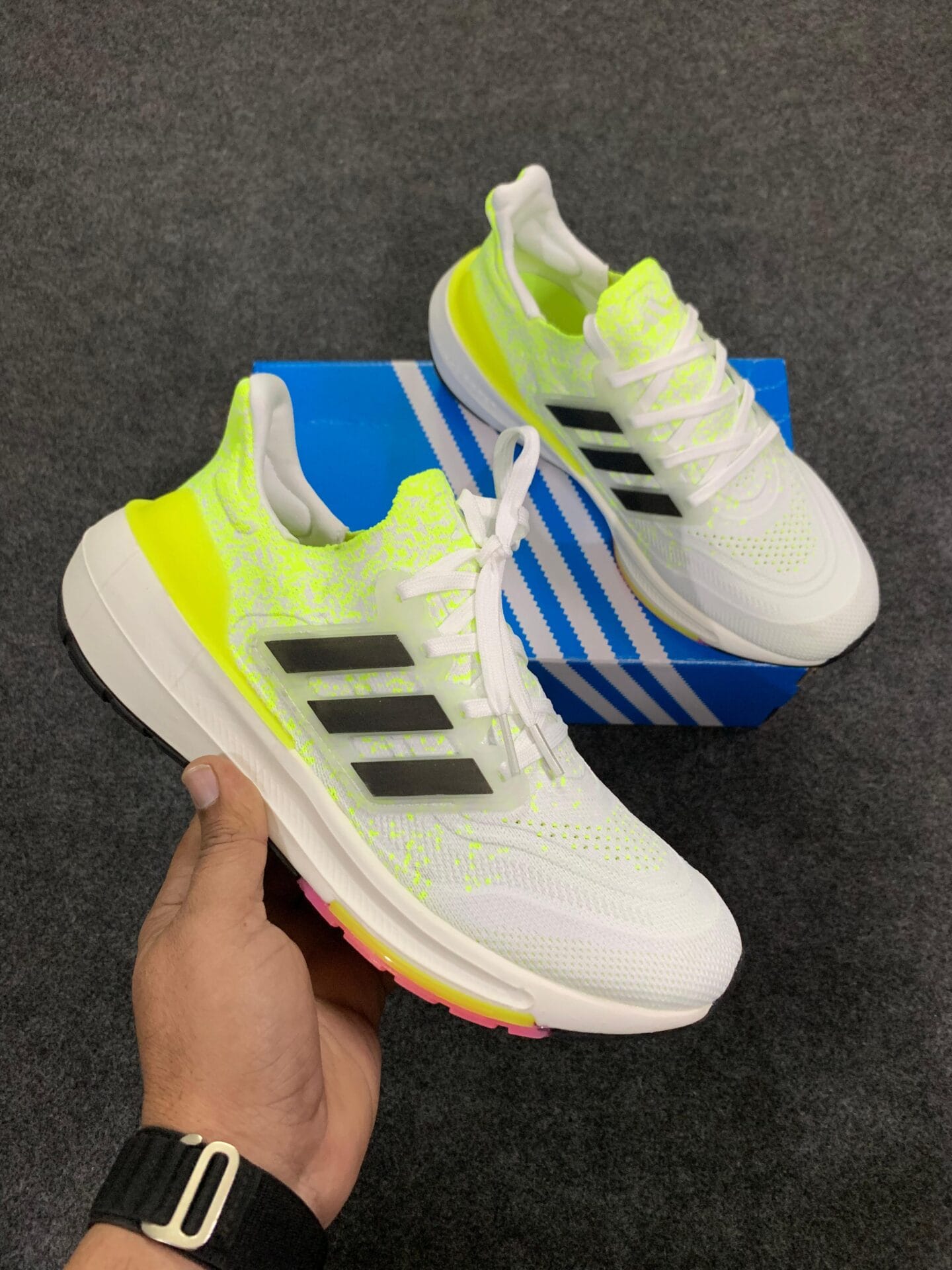 Adidas Ultra Boost 21 Green Running Shoes