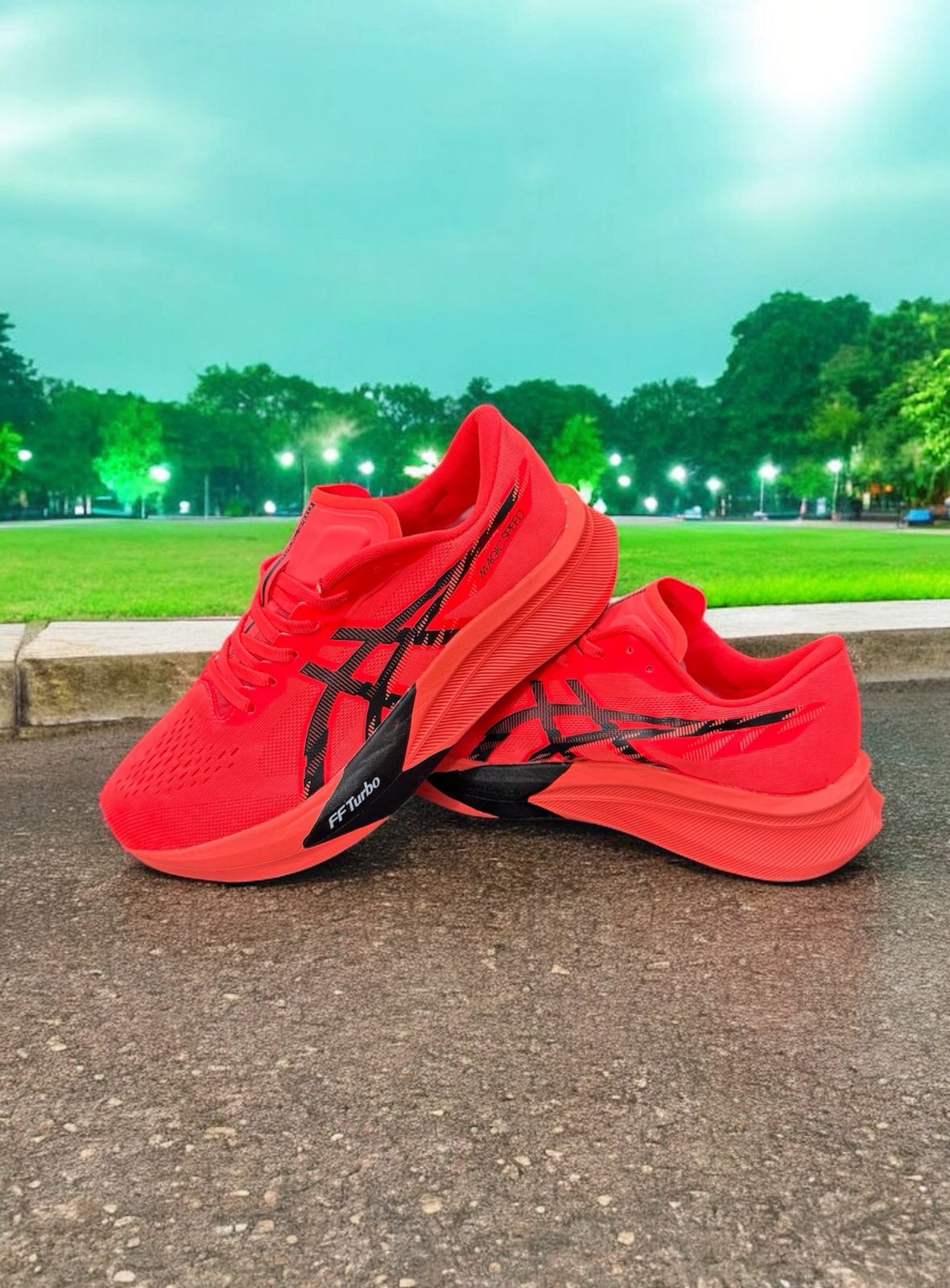 Asics Magic Speed 4 Red Running Shoes