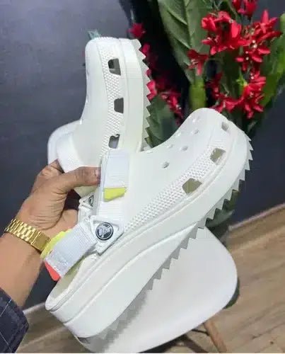 Crocs Hiker White Clogs