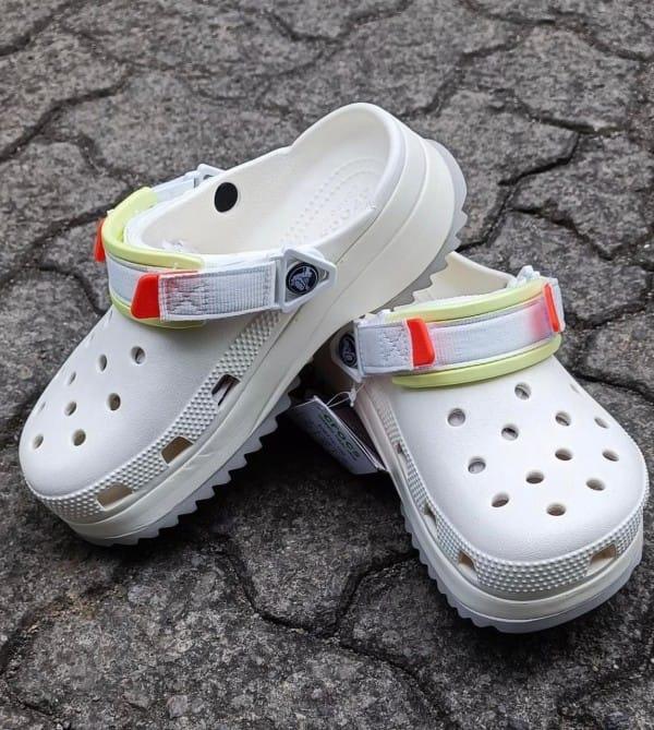 Crocs Hiker White Clogs