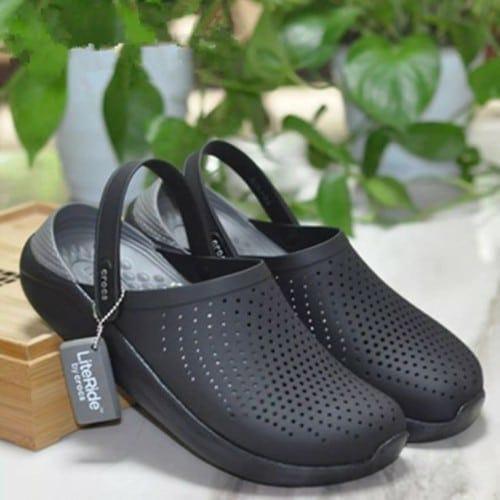 Crocs Literide Comfortable Unisex Black Clogs