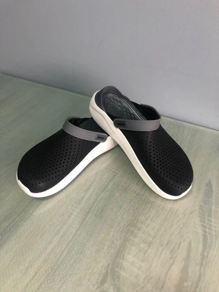 Crocs Literide Comfortable Unisex Black Grey Clogs