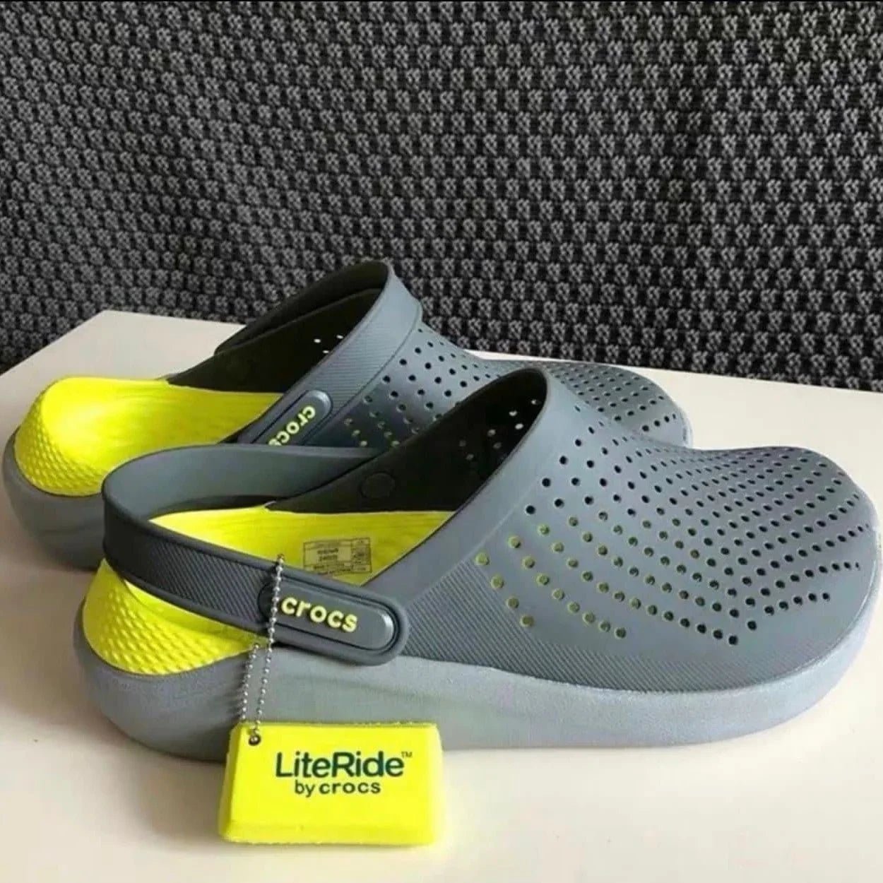 Crocs Literide Comfortable Unisex Lime Yellow Clogs