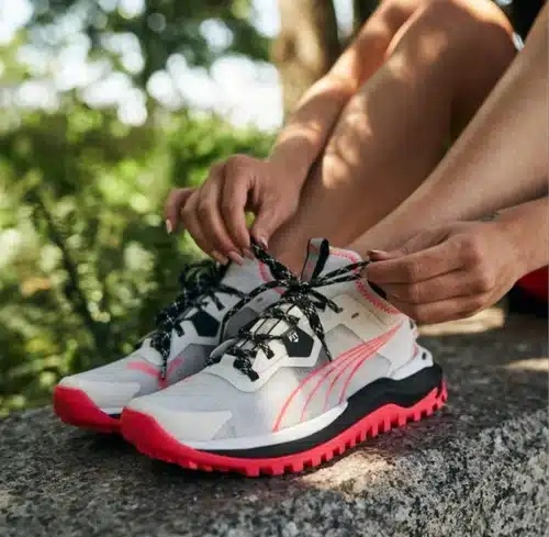 Branded Voyage Nitro Trail White Red Running Shoes