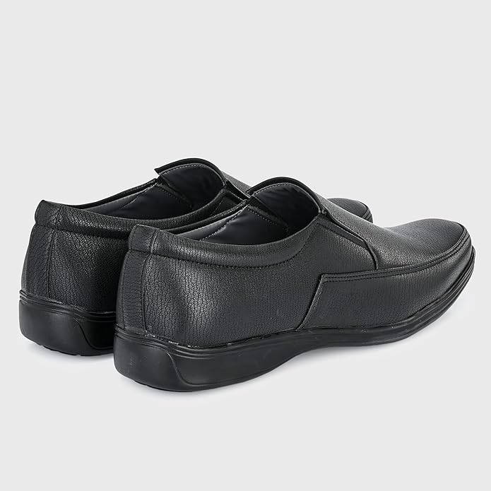 Men's Black Slip-On Comfort Formal Shoes