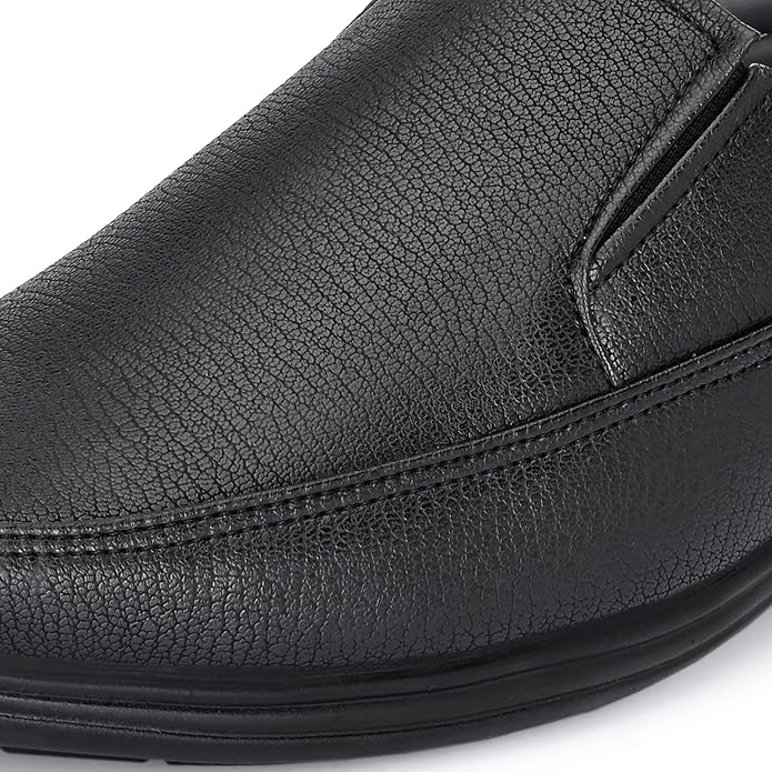 Men's Black Slip-On Comfort Formal Shoes
