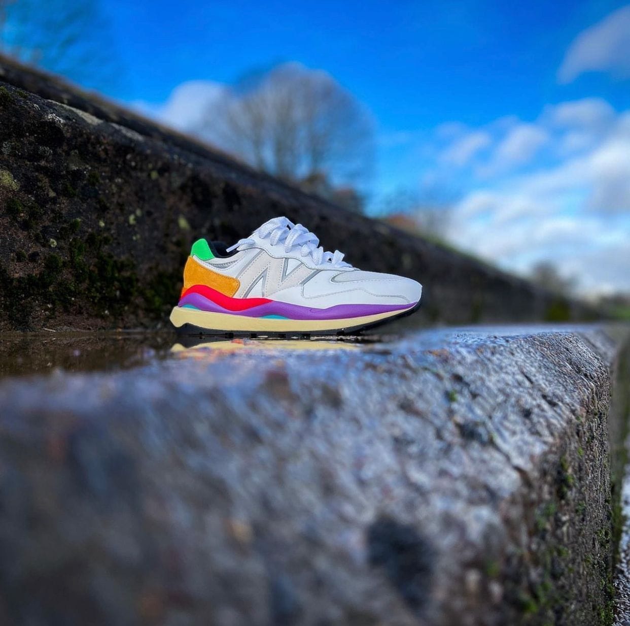 New Balance 57/40 White Running Shoes