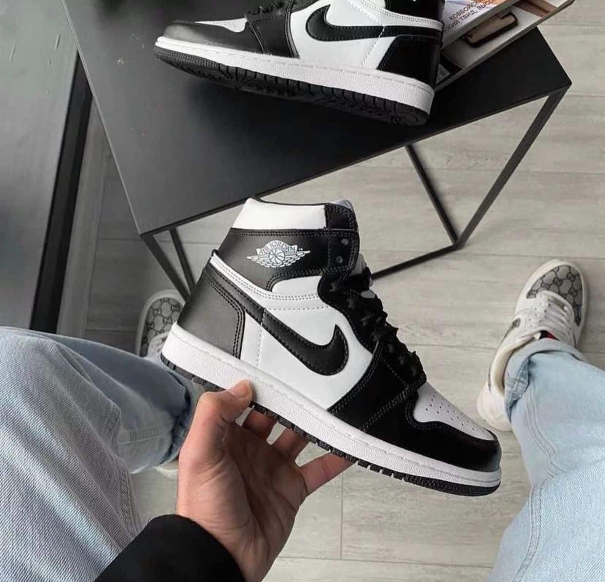 Nike Air 1 Panda Long Sneakers