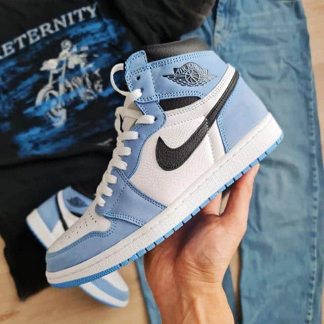 Nike Air 1 University Blue Long Sneakers