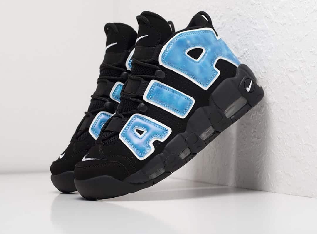 Nike Air More Uptempo Black Green Sneakers