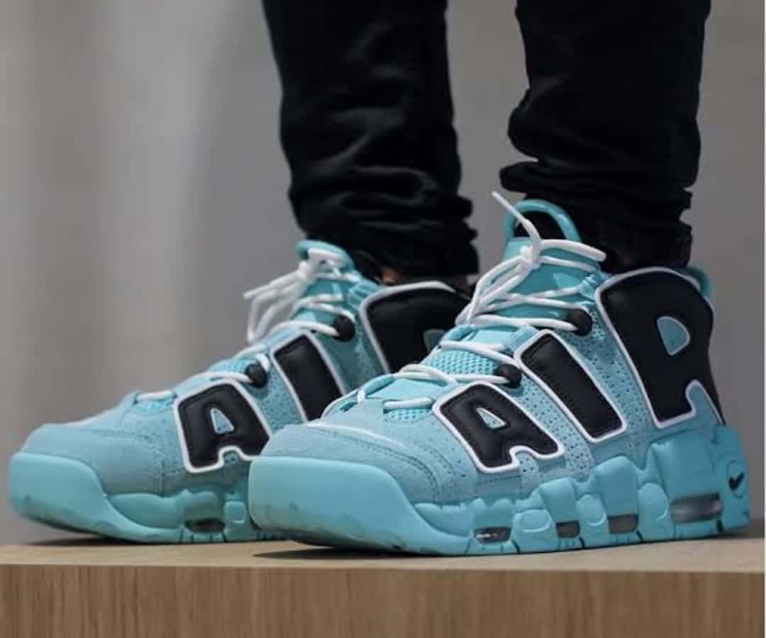 Nike Air More Uptempo Green Black Sneakers