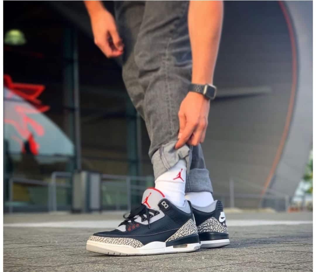 Nike Air Retro 3 Black Grey Sneakers