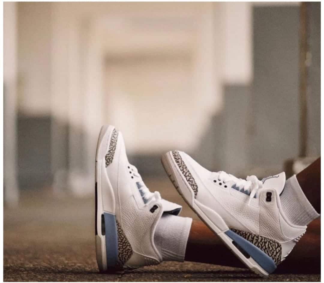 Nike Air Retro 3 White Sky Girls Sneakers