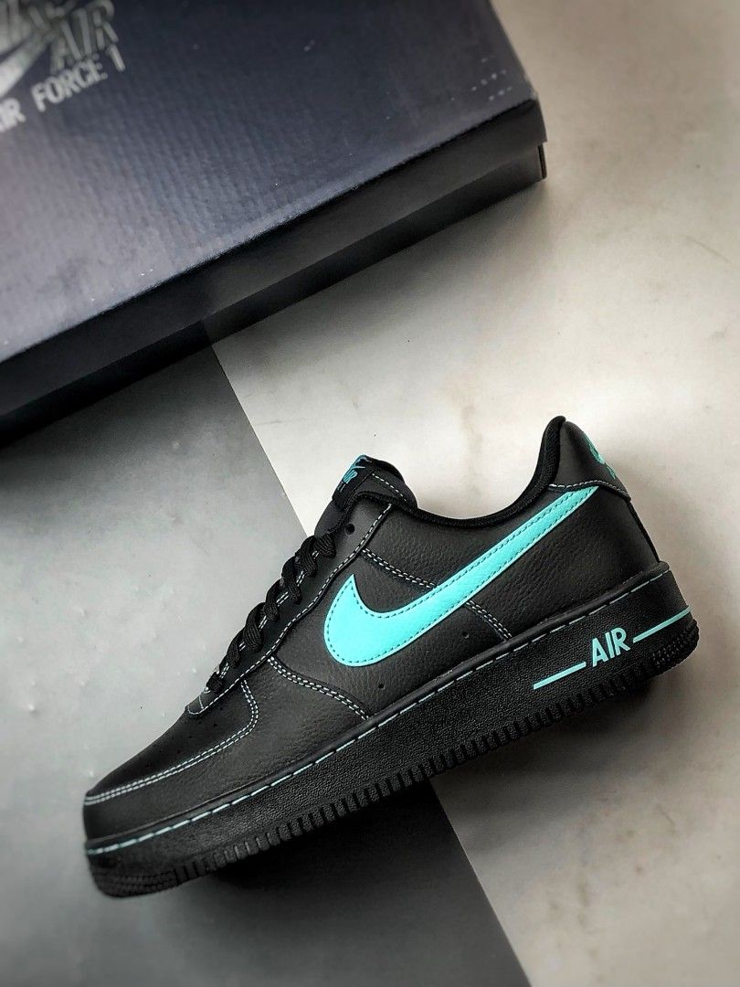 Nike Airforce 1 Cyan Sneakers