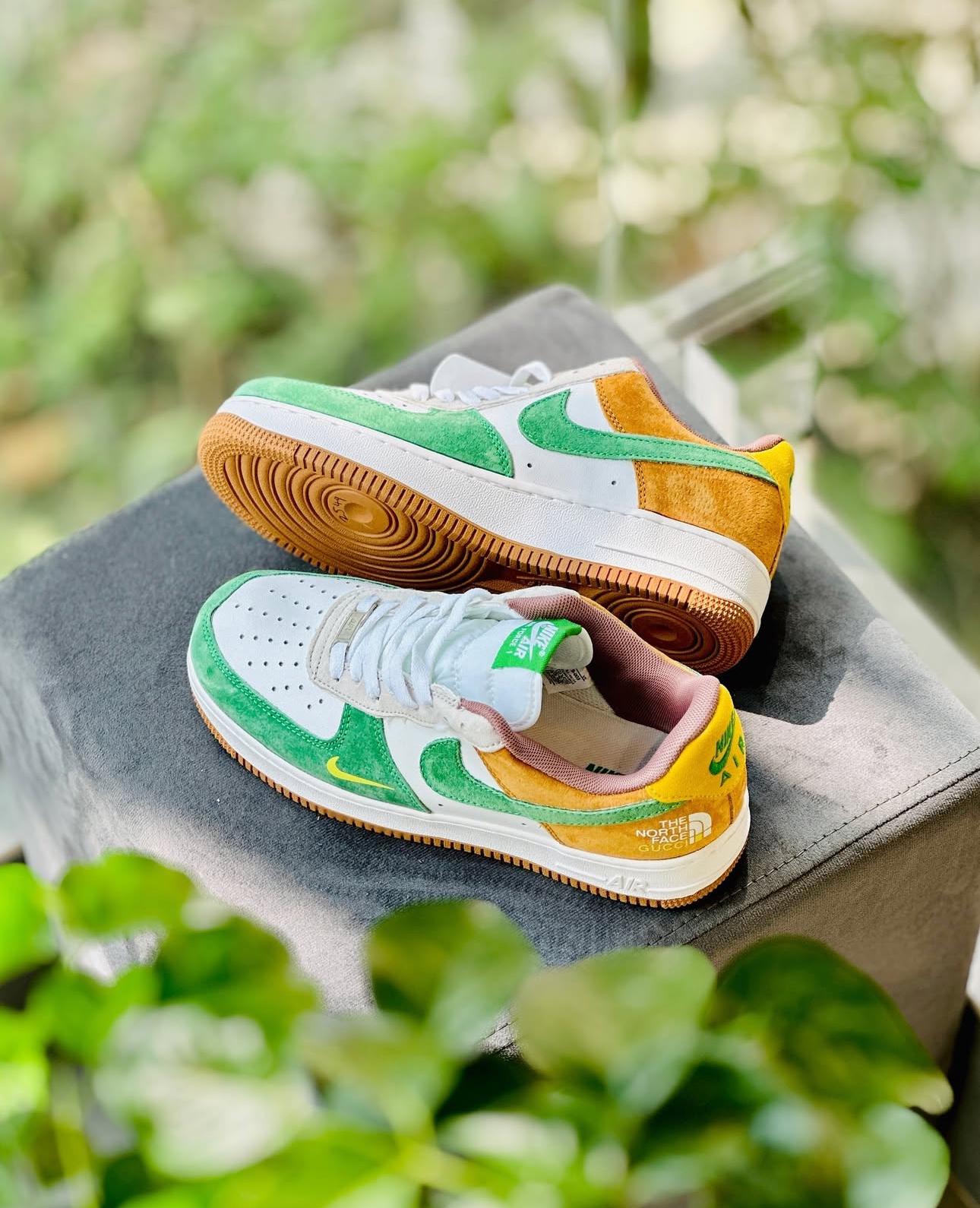 Nike Airforce 1 North Face Green Sneakers